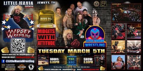 Jewett, TX -- Midgets With Attitude: Little Mania Rips Through the Ring!