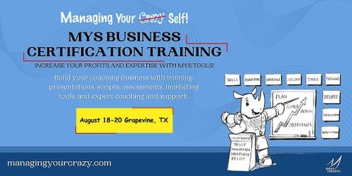 MYS Business Certification Training