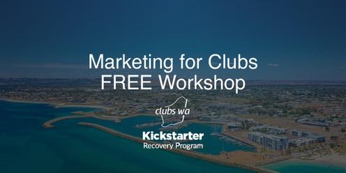 Northern Region Marketing for Clubs Kickstarter Workshop