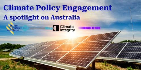 Aligning Policy Engagement with Net Zero - a spotlight on Australia