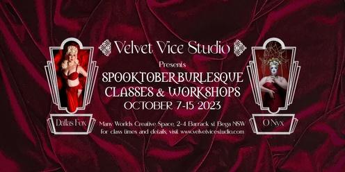 Spooktober Burlesque Classes at Many Worlds Bega
