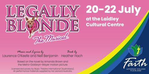 Legally Blonde - The Musical, presented by Faith Lutheran College, Plainland