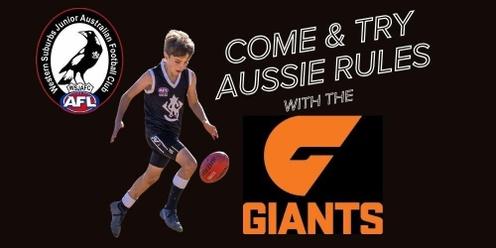 Come & Try Aussie Rules with the Giants!