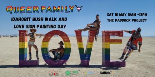 IDAHOBIT Bush Walk and LOVE Sign Painting Day