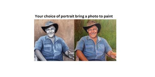 Portrait Painting Workshop - Oil Painting in Monochrome - Your Choice of Portrait 