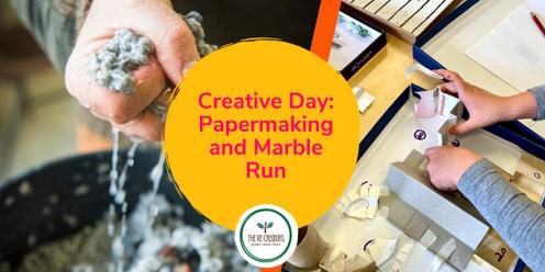 Creative Day: Papermaking and Marble Runs, West Auckland's RE: MAKER SPACE, Tuesday 11 July 10am - 4pm