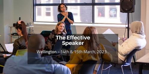 Effective Speaker - Wellington,14th & 15th March 2023