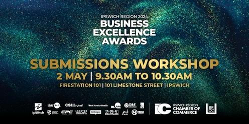 2024 Business Excellence Awards - Submissions morning workshop