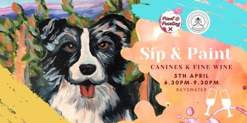 Canines & Wine - Sip & Paint @ The Bayswater Bowling Club