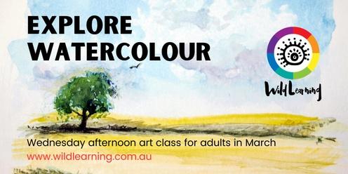 Watercolour on Wednesdays for Adults (March)