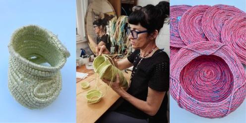 Coiled weaving workshop with Carolyn Cardinet
