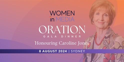 Women in Media Oration Honouring Caroline Jones | Sydney | 2024