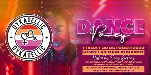 Dykadellic - Lesbian Dance Party | Friday 20 October 2023 | Kinselas