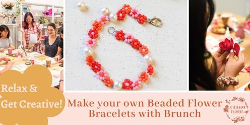 Make your own Beaded Flower Bracelets with Brunch