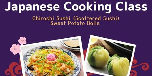 Japanese Cooking Class - Chirashi Sushi (Scattered Sushi) & Sweet Potato Balls 
