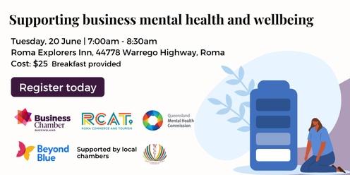 Supporting business mental health and wellbeing - Roma