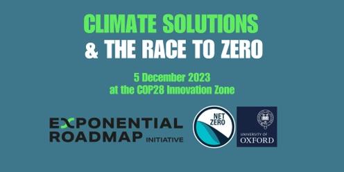 Climate Solutions and the Race to Zero 
