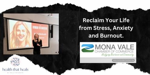 Mona Vale Business Chamber of Commerce  - Special event "Reclaim your life from burnout"