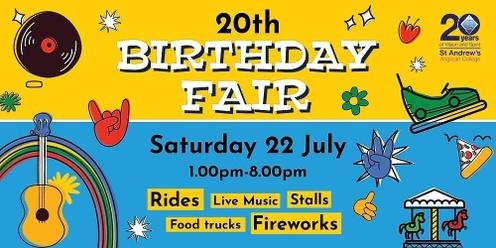 St Andrew's 20th Birthday Fair - Ride Wristbands