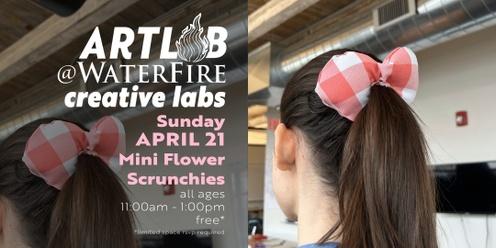 Make Your Own Mini Flower Scrunchies 