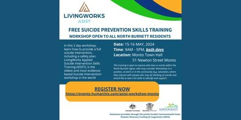 ASIST (Applied Suicide Intervention Skills Training) Workshop - Monto