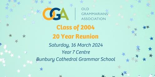 CLASS OF 2004 - 20 YEAR REUNION