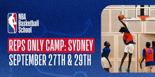 Reps Only Camp Sept 27th & 29th 2023 in Sydney at NBA Basketball School Australia