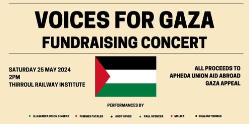 Voices for Gaza - Fundraiser for APHEDA