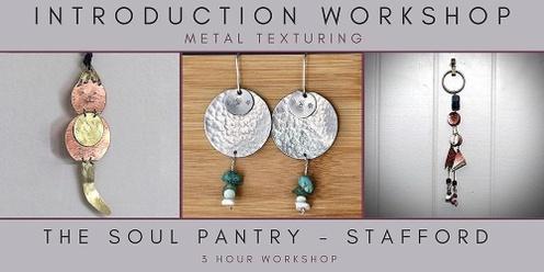 Introduction to Silversmithing @ The Soul Pantry - (Metal Texturing - Jewellery Making) 