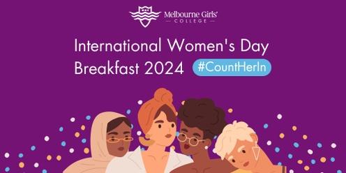 Melbourne Girls' College International Women's Day Breakfast 2024
