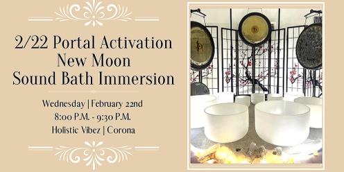 2/22 Portal Activation New Moon Sound Bath Immersion (Corona) + CBD