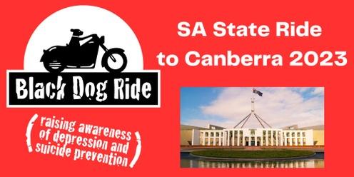 Black Dog Ride SA State Ride to Canberra 2023