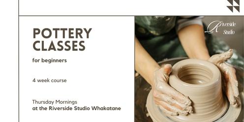Morning Pottery Classes for Beginners - 4 week course 