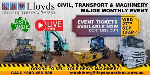 LIVE Civil, Transport and Machinery Major Monthly Event. 