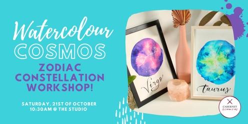 Watercolour Cosmos: Zodiac Constellation Workshop