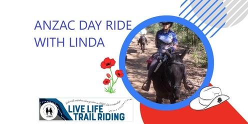 Trail Ride - Anzac Day Ride - Spring Mountain - with Linda