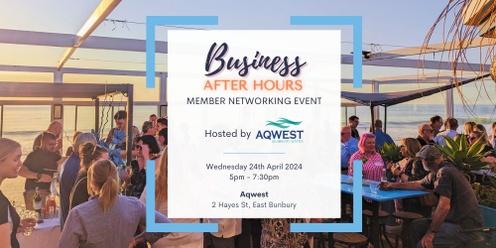 April Business After Hours, hosted by Aqwest