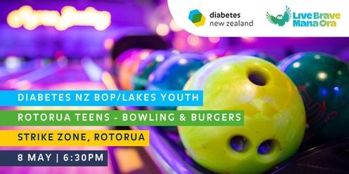 Diabetes NZ BOP/Lakes Youth: Rotorua Teens Bowling & Burgers