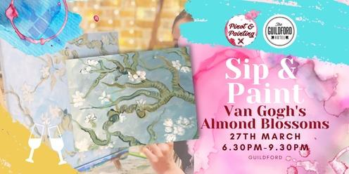 Van Gogh's Almond Blossoms - Sip & Paint @ The Guildford Hotel