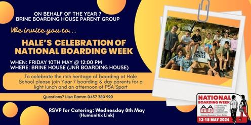 Hale's Celebration of National Boarding Week (for Year 7 Day and Boarding Parents)