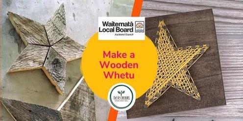 Make a Wooden Whetu - Kids Woodworking, Grey Lynn Library Hall with Studio One Toi Tu, Wednesday, 12 July, 10am -2pm