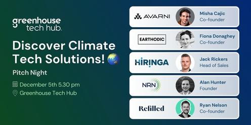 🌏 Collaborative Pitch Night - Discover Climate Tech Solutions!