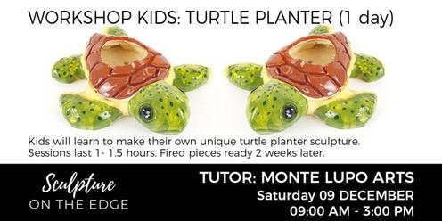 WORKSHOP KIDS: Turtle Planter with Monte Lupo Arts Saturday 09 December