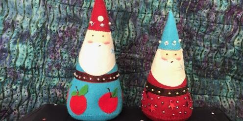 Hand sewing - Themed Sewing Class - Make a Felted Christmas Gnome