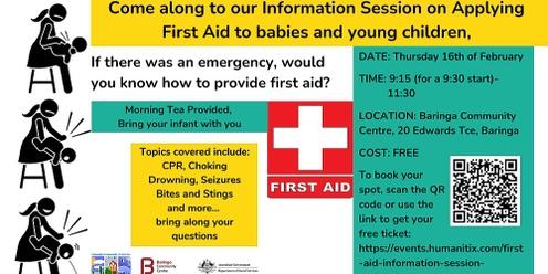 First Aid Information Session