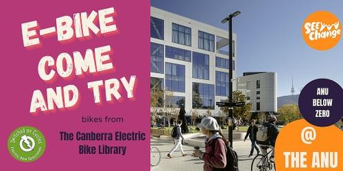 E-Bike Come and Try at the ANU