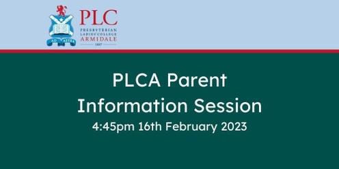 2023 Parent Information Session
