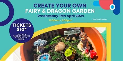 School Holiday Fun @ Shoreline Plaza - Create your own Fairy & Dragon Gardens
