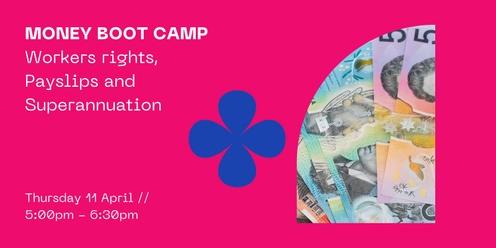 Money Boot Camp: Workers rights, Payslips and Superannuation   