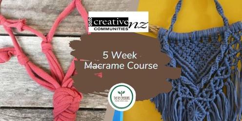 Macrame Course - 5 Weeks, West Auckland's RE: MAKER SPACE, 20 July - 17 August, Thursdays, 6.30pm - 8.30pm